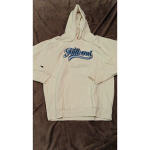 Cream Full Send Hoodie Sweatshirt Nelk Boys Blue Cursive Mens Size Large